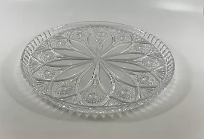 Buy Stunning Cut Crystal Cake Plate 29.5 Cm Dia Sh46 • 9.99£