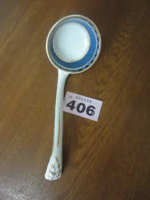 Buy Antique / Vintage Blue White & Gold Transfer Ware 19 Cm Sauce / Gravy Ladle • 5.95£