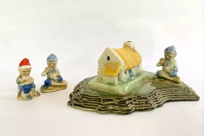 Buy Shamrock Pottery: Wade Of Armagh Leprechaun & Small Cottage. 2 Extra Leprechaun • 39.14£