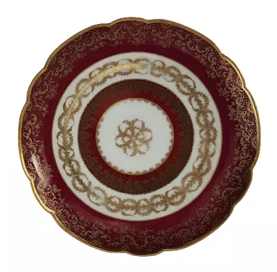 Buy Antique Haviland & Co. Limoges France For Miller China Co. Plate 8.5  Red Gold • 87.59£