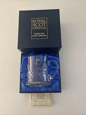 Buy Royal Scot Crystal Glass Hand Cut Beer Jug New Opened Boxed Gift Dad Bar Pub • 22.99£