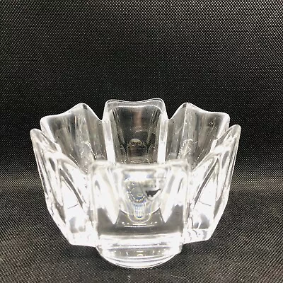 Buy Signed ORREFORS SWEDEN 6 Sided Panel 4-1/2  Wide 3-1/8  Tall Crystal Glass Bowl • 23.30£