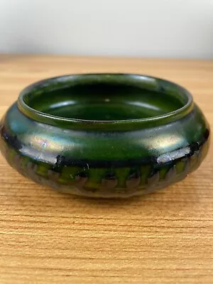 Buy Herman Kahler Vintage Danish Green Pottery Bowl Made In Denmark Marked Signed • 177.06£