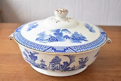 Buy Booths China Willow Blue & White Vegetable Dish • 14.99£