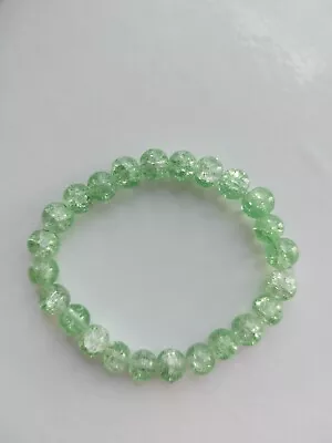 Buy Glass Crackle Bead Bracelet • 3.25£