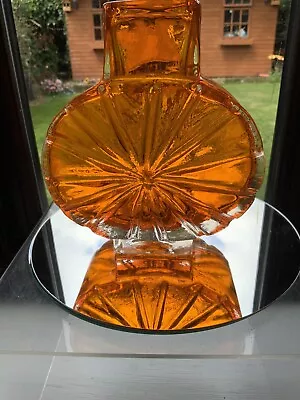 Buy Whitefriars Tangerine Sunburst Vase, Geoffrey Baxter 1960s Stunning • 425£