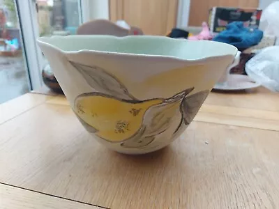 Buy Hand Crafted Bowls Large With Painted Lemons Signed By The Potter • 13.99£