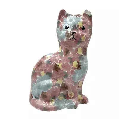 Buy Park Rose Bridlington Pink And Blue Floral Cat Ornament Figurine Collectable • 9.99£