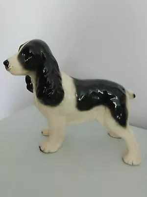 Buy Melba Ware Large Black And White Cocker Spaniel Vintage Mint Condition • 5£