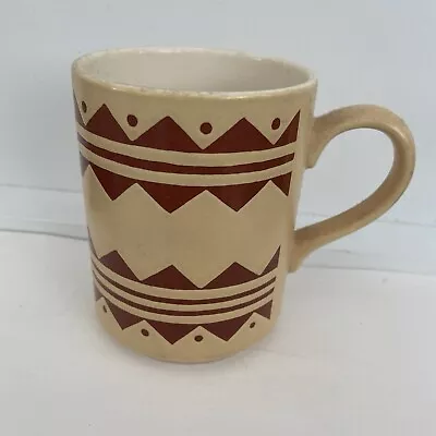 Buy Hornsea Pottery Inca Mug Beige And Brown Triangle Design • 5£