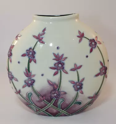 Buy Old Tupton Ware Hand Painted Tubelined Flat 6   Lavender Vase C1980s Excellent • 25.99£