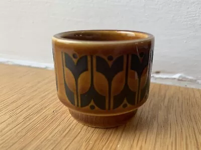 Buy Hornsea Pottery Heirloom Brown Egg Cup 1970s • 3£