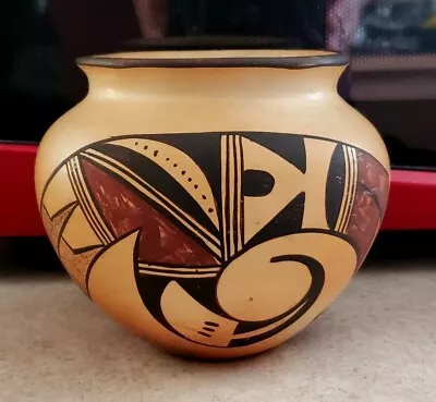 Buy Old Native American Hopi Sadie Adams Pottery Bowl Pot Flower Mark • 368.11£