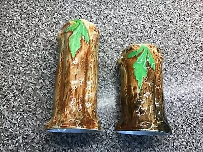 Buy Maling Pottery  Rare Tree Trunk Vases Designed By Norman Carling - Perfect. • 24.95£