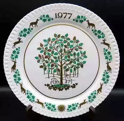 Buy Spode Christmas Plate 1977,  The Holly And The Ivy  Limited Edition Bone China • 9.99£