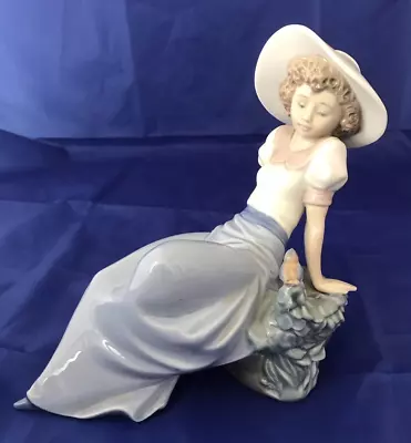 Buy Figurine Lladro NAO Girl Listening To Bird Song 1987 Porcelain RARE FREE POSTAGE • 34.95£