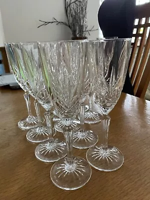 Buy Set Of 10 Crystal Champange Glasses Perfect Condition • 25£