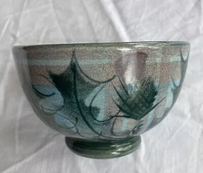 Buy Tain Pottery Scotland Glenaldie Footed Bowl 12 Cm Dia • 17£