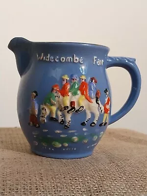 Buy Early Vintage Devon Dartmouth Pottery Widecombe Fair Jug • 14£