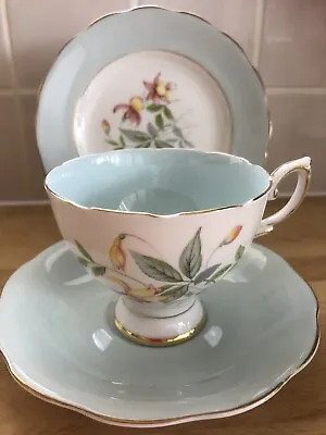 Buy Royal Standard Trio Set Plate, Tea Cup & Saucer Pastel Aqua  Bone China • 12.60£