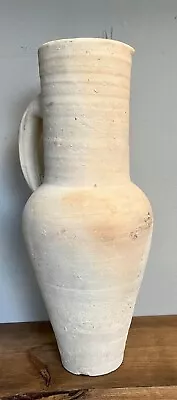 Buy Large Vintage Stoneware Clay Studio Pottery Jug Pitcher Vase Antique Style 39cm • 29.99£