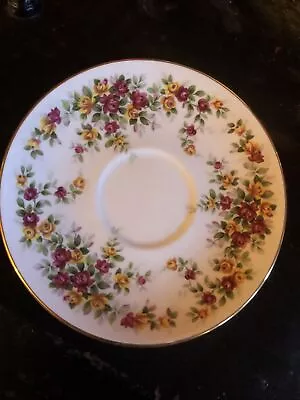 Buy Stunning Decoration Marlborough Bone China .cottage Rose Saucer • 3£