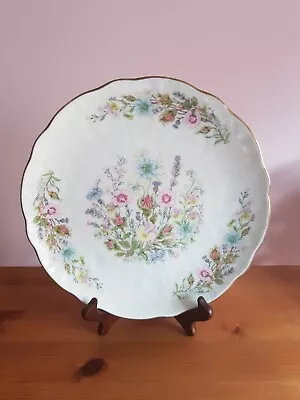 Buy Vintage Aynsley Large Cake Plate, Wild Tudor Fine Bone China • 15.99£