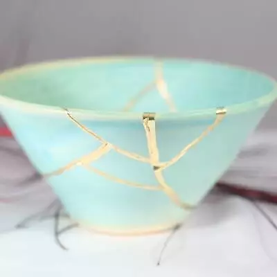Buy Wabi Sabi Pottery Kintsugi Bowl Handcrafter Unique Gift • 77.35£