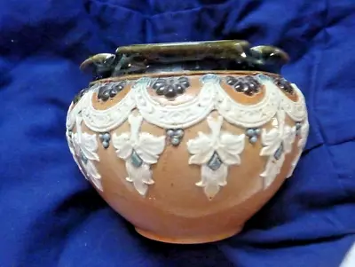 Buy Doulton Lambeth Small Stoneware Bowl Cream Blue Decoration Signed H K Ethel Hawk • 18.50£