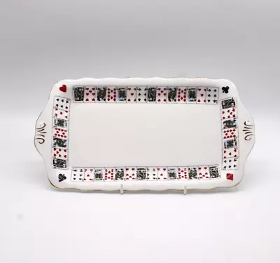 Buy QUEENS CHINA Deck Of Cards   Cut For Coffee   Elizabethan Tray Platter 30cm • 4.99£