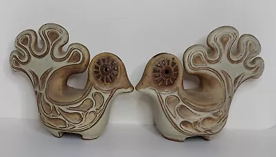 Buy PAIR OF VINTAGE 1970s SHELF POTTERY HALIFAX CHICKEN/ HEN SHAPED MONEY BOXES. • 25.99£