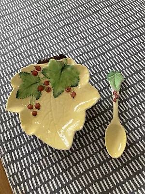 Buy Vintage Carlton Ware Jam Dish And Spoon  • 10£