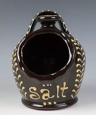 Buy Karen O'Connor Kohler Rare PA Redware Salt Pig Cellar Crock Slipware Folk Art • 96.73£