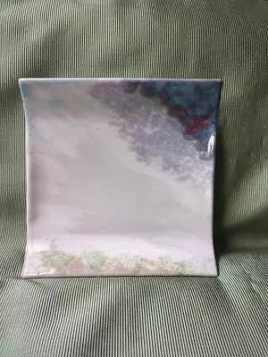 Buy Highland Stoneware Celadon Water Pattern Square Plate Perfect Condition 17cm • 34£