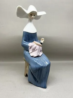 Buy Lladro Sewing No. 5501 Nun Figurine (P-224 164) (A) • 65£