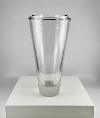 Buy Vera Wang Illusion By Wedgwood Germany • Clear Crystal Vase • Frosted Base 11.5” • 83.86£
