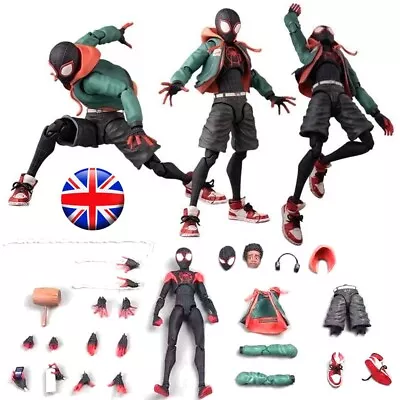 Buy Spiderman Miles Morales PVC Action Figure Toy Across The Spider-Verse Collection • 15.89£