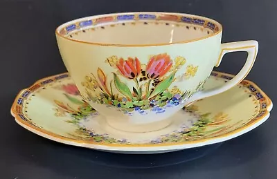 Buy Crown Ducal Tulip Flat Cup And Saucer Set(s) Multiples Avail VG Condition • 21.20£