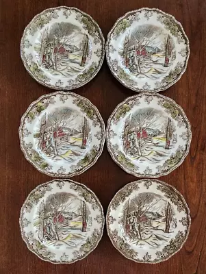 Buy 6 Johnson Brothers Friendly Village Sugar Maples Bread Plates England 6  • 33.55£