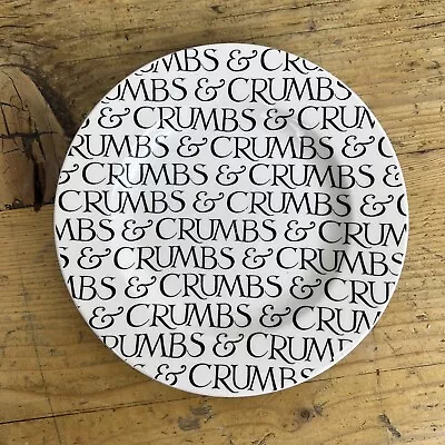 Buy Emma Bridgewater Pottery Black Toast & Marmalade Side Plate 6.5  Crumbs Print • 24.99£