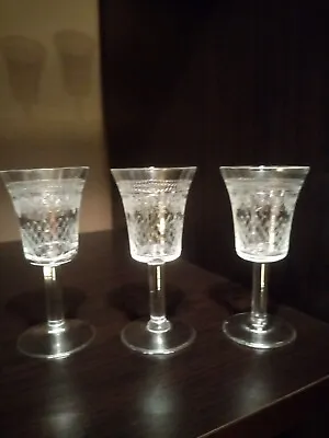 Buy Antique Victorian Liquor Sherry Drinking Glasses 19th Century.  • 10£