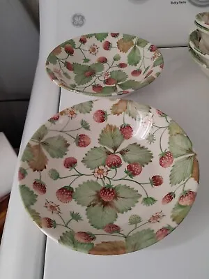 Buy 2 Royal Stafford England Fine Earthenware Wild Berry Strawberry Bowls • 20.88£