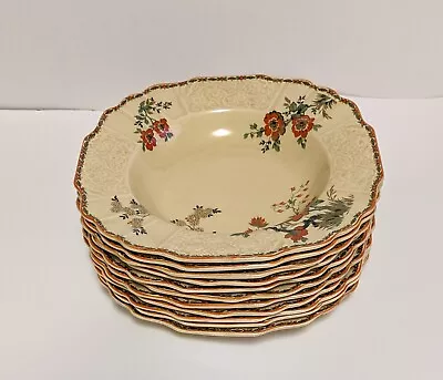 Buy Rare Myott Staffordshire Wild Flower 9  Square Bowls  • 18.64£