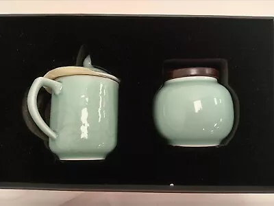 Buy Exquisite Celadon Tea Set - Mug And Jar, Unesco Cultural Heritage  • 9.99£