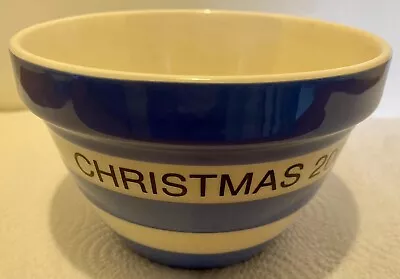 Buy T G Green Cornishware Pudding Bowl 2003 Special Edition Blue And White  • 26.50£