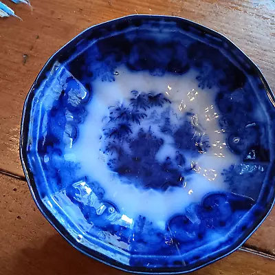 Buy Antique T. J. & J. Mayer   Formosa   Flow Blue 6  Tea Cup Saucer • 20.54£