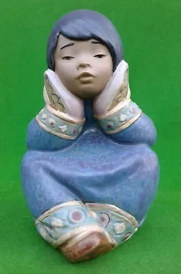 Buy Lladro Gres - “pensive Eskimo Girl” - 2158. • 59.99£