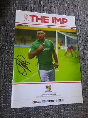 Buy Signed Matt Rhead Lincoln City V Solihull Moors Football Programme 2016/17 • 6.99£