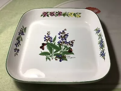 Buy Royal Worcester China 'Herbs' Square 11 1/2 Inch Serving Dish Sage/butterflies • 8£