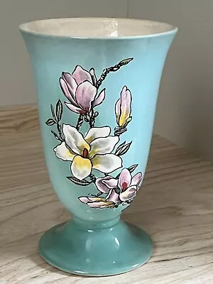 Buy Royal Winton Blue Floral Vase With Magnolia Flowers • 12.99£